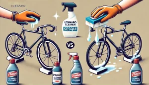 セスキを使った自転車掃除の比較