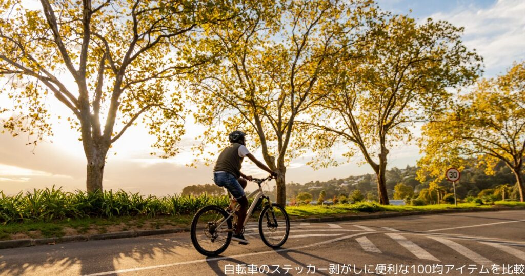 自転車のステッカー剥がしに便利な100均アイテムを比較