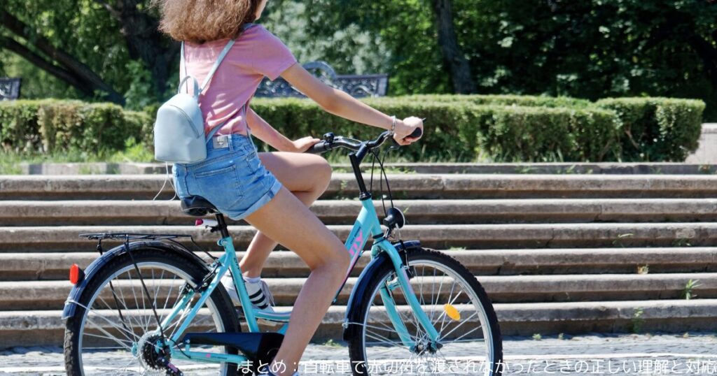 まとめ：自転車で赤切符を渡されなかったときの正しい理解と対応