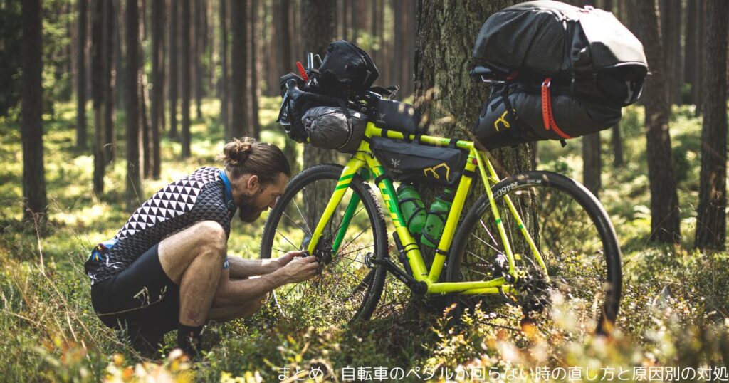 まとめ：自転車のペダルが回らない時の直し方と原因別の対処