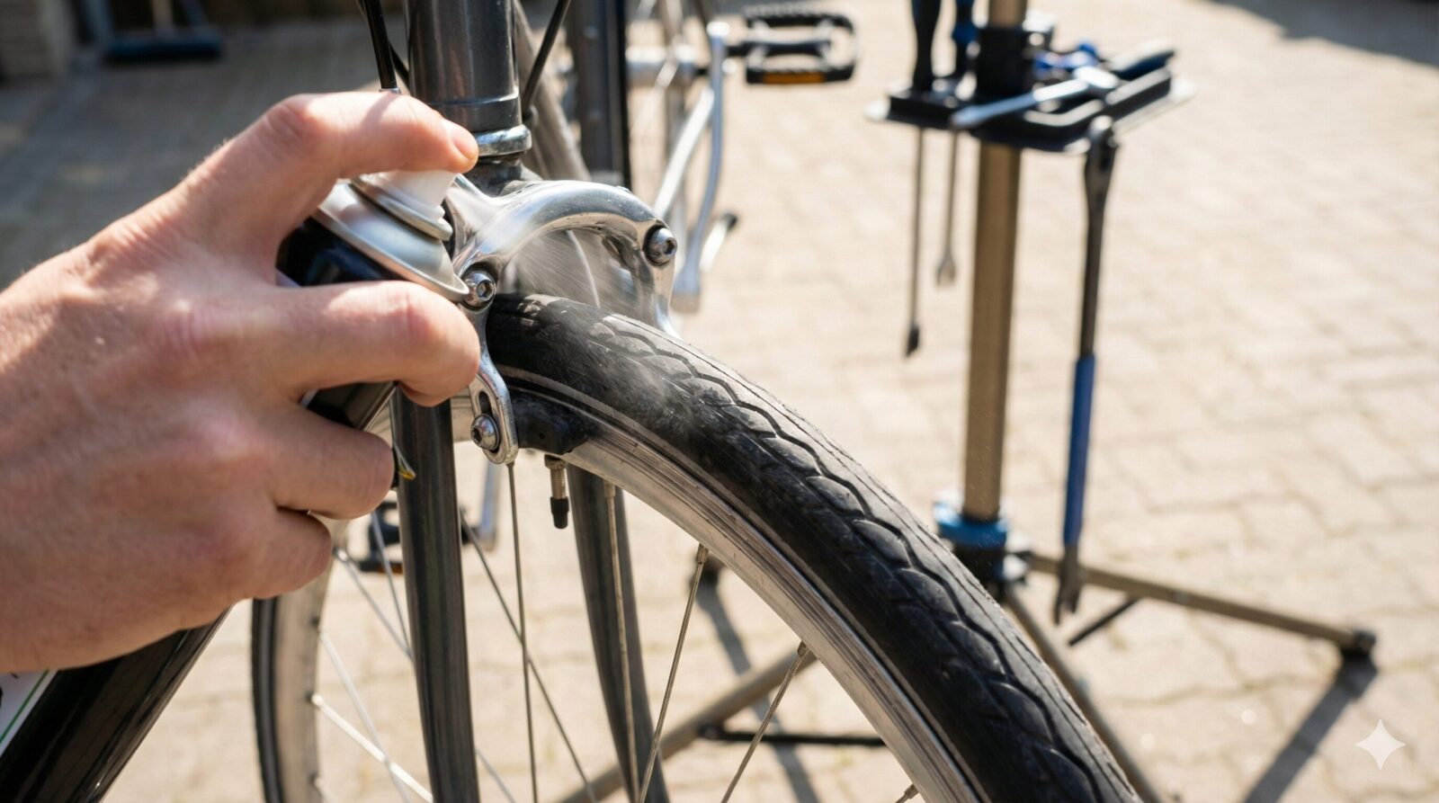 自転車のブレーキ鳴き止めスプレーはどこに使う？正しい場所と3つの注意点