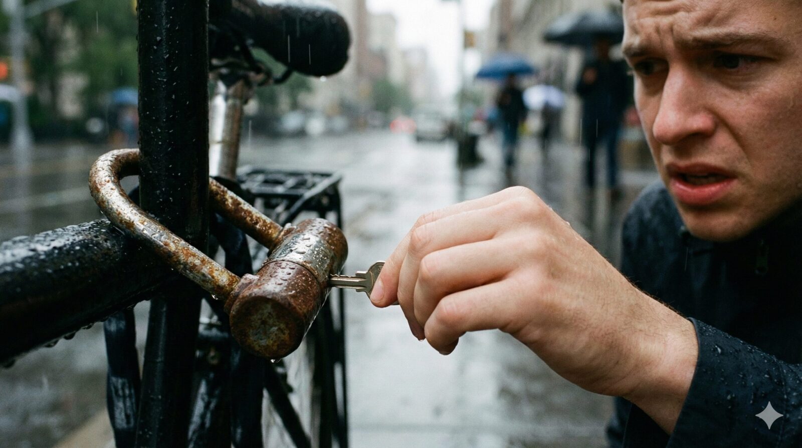 自転車の鍵が途中までしか入らない、雨の日にささらない時の対処法5選