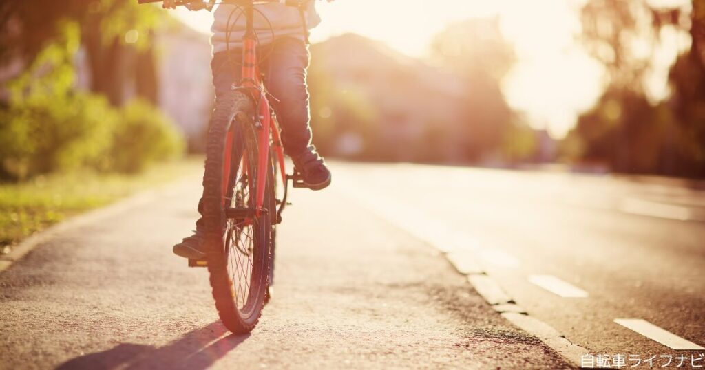 自転車の両手離し運転のコツは体幹？