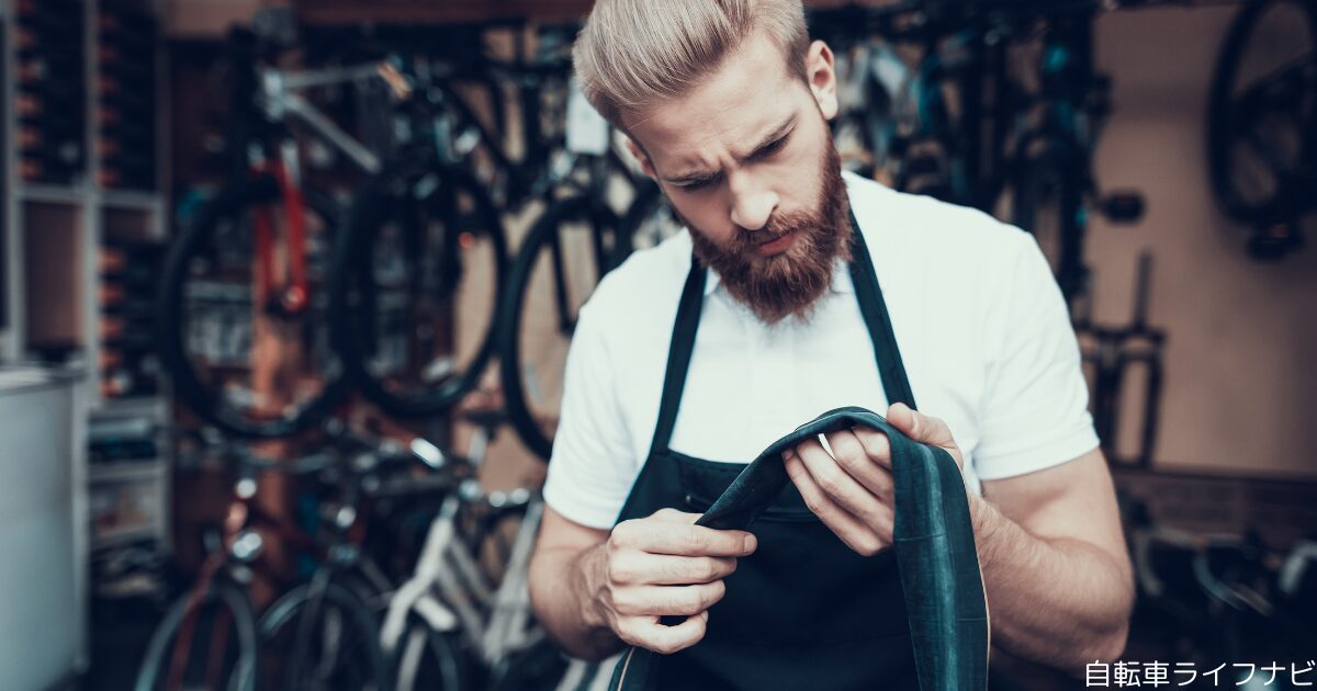 自転車のチューブが一部だけ膨らむ時の対処法は？