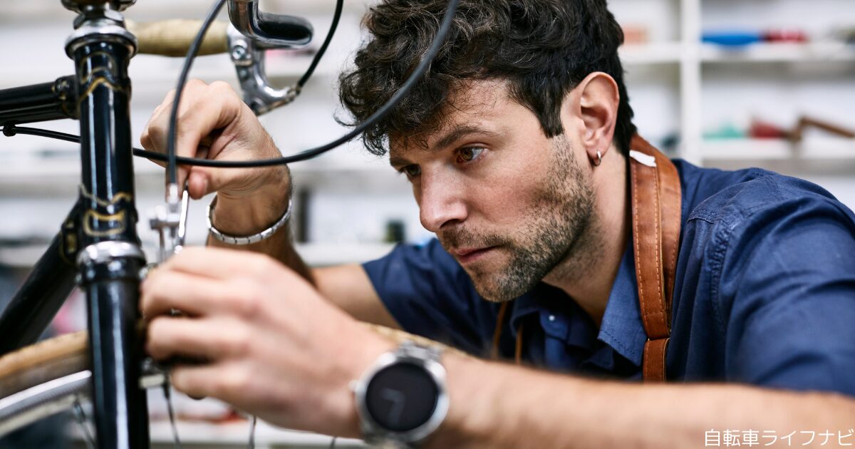 自転車の前輪ブレーキの片効きを調整するには？