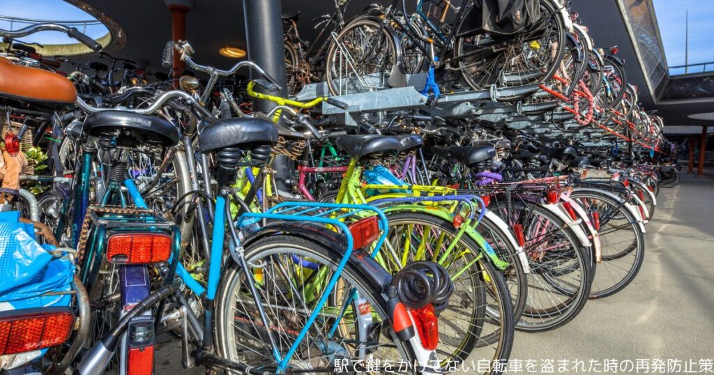 駅で鍵をかけてない自転車を盗まれた時の再発防止策