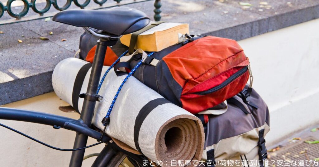 まとめ：自転車で大きい荷物を運ぶには？安全な運び方