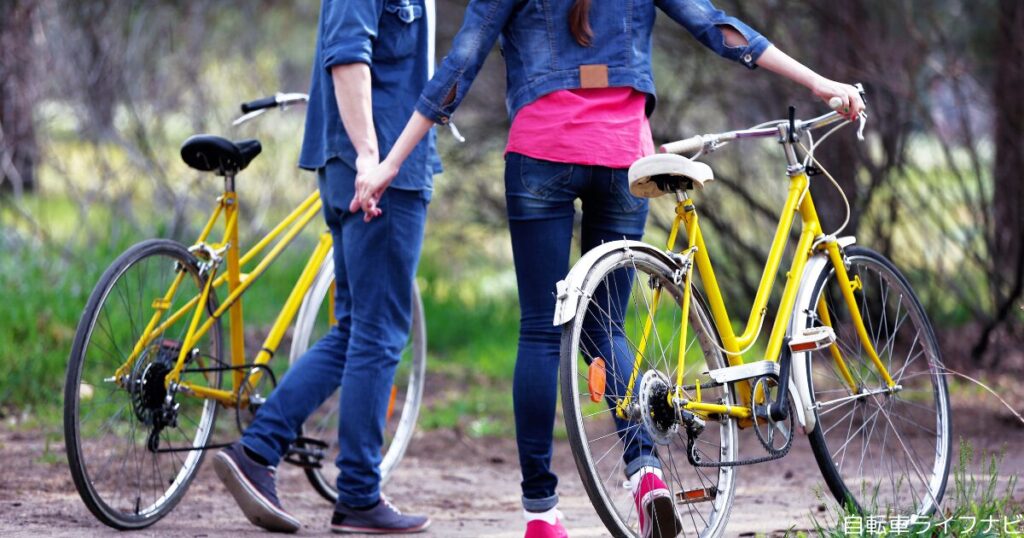 自転車に乗ると靴が汚れる原因は？