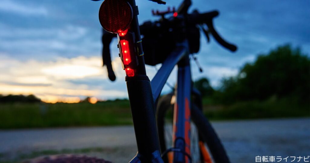 自転車のテールライトの点滅が消えない時の対処法は？