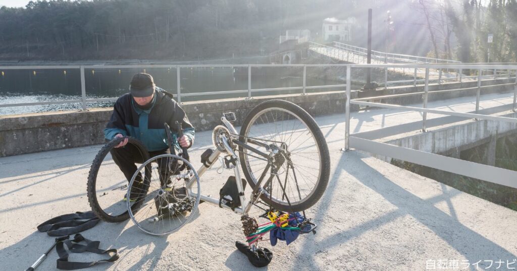 自転車のチューブが一部だけ膨らむ時の対処法は？