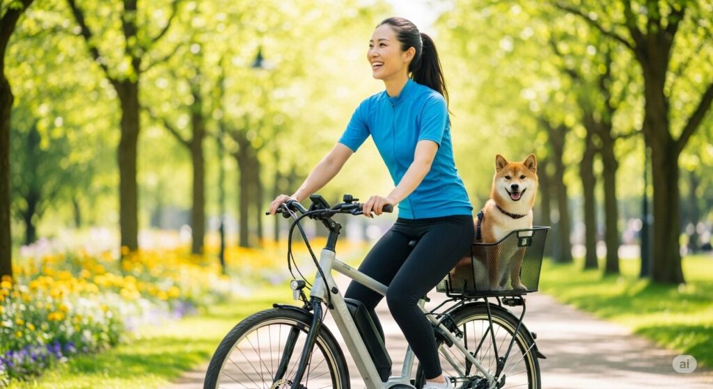 電動自転車に犬を乗せる!犬も乗せられる方法を解説