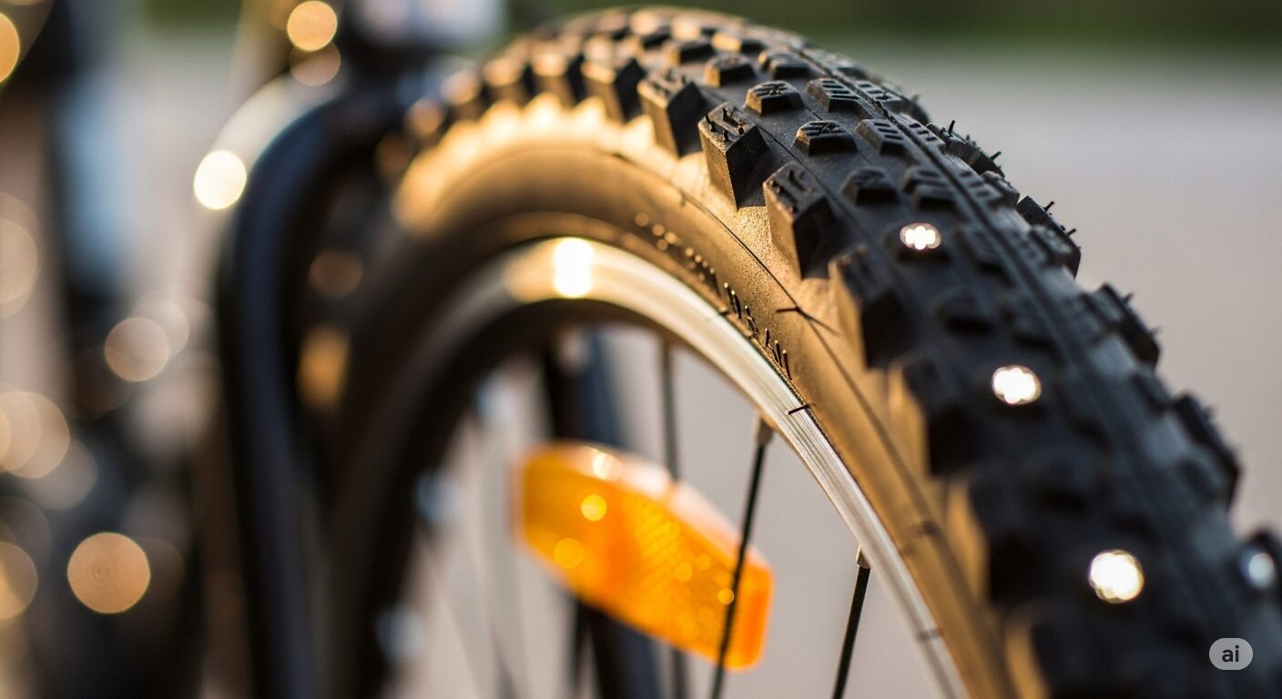 自転車のタイヤの反射板が取れたままは法的にまずい？