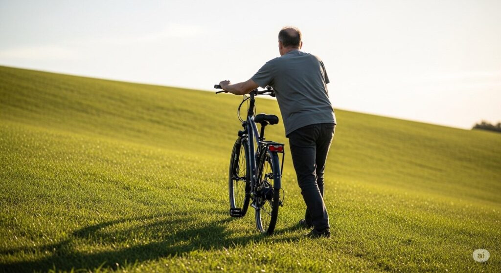 電動自転車がパンクした時に押して歩くのは問題ない？