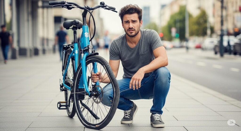 電動自転車がパンクした時に押して歩くのは問題ない？