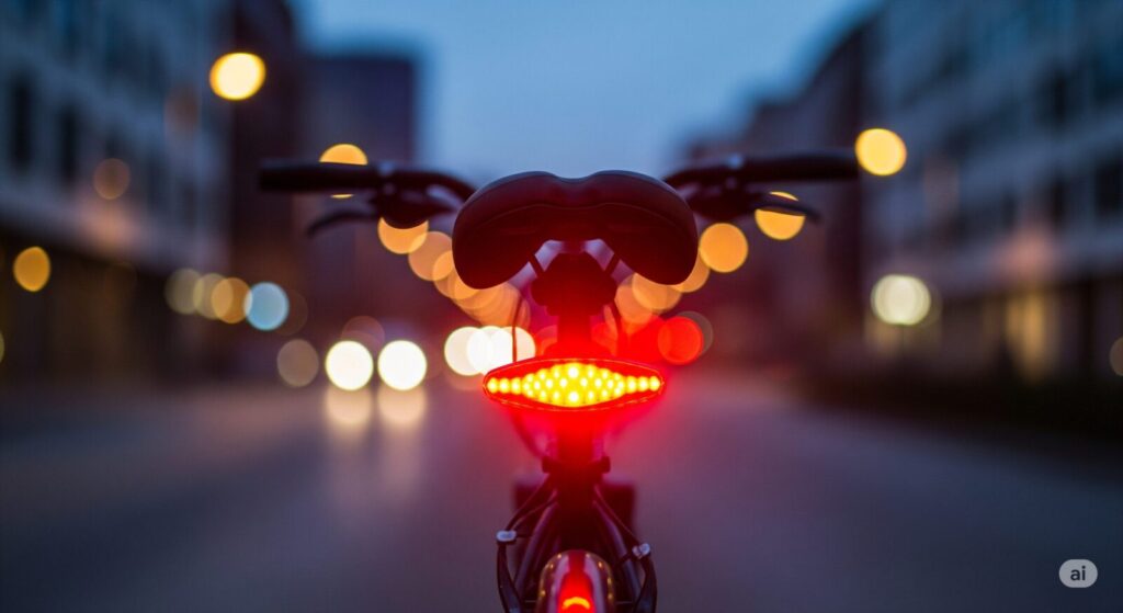 自転車のテールライトを点滅させるのは違法？