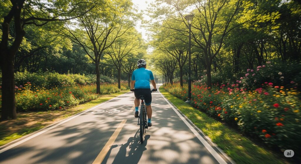 4kmは自転車で何分?