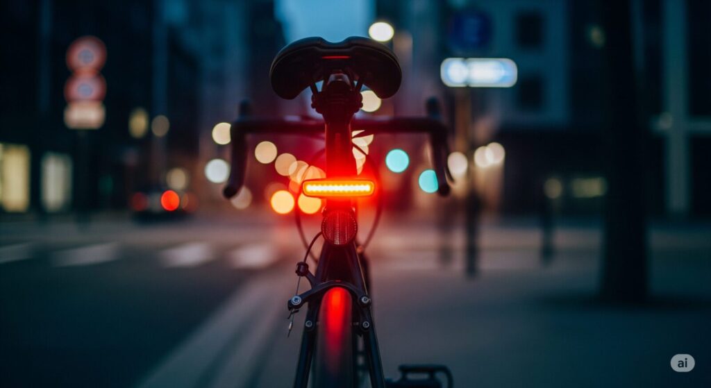 自転車のテールライトを点滅させるのは違法？