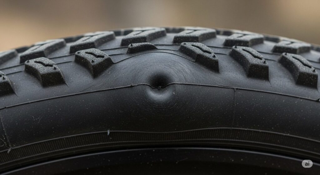 自転車のタイヤの膨らみはどうすれば直る?
