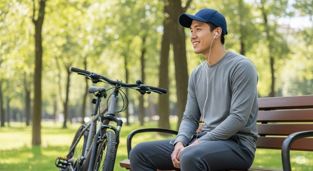 自転車を押しながらイヤホンで音楽を聴くのは違反？
