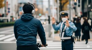 自転車を押しながらイヤホンで音楽を聴くのは違反？