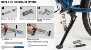 自転車スタンドのバネは100均で直せる？代用品と交換方法