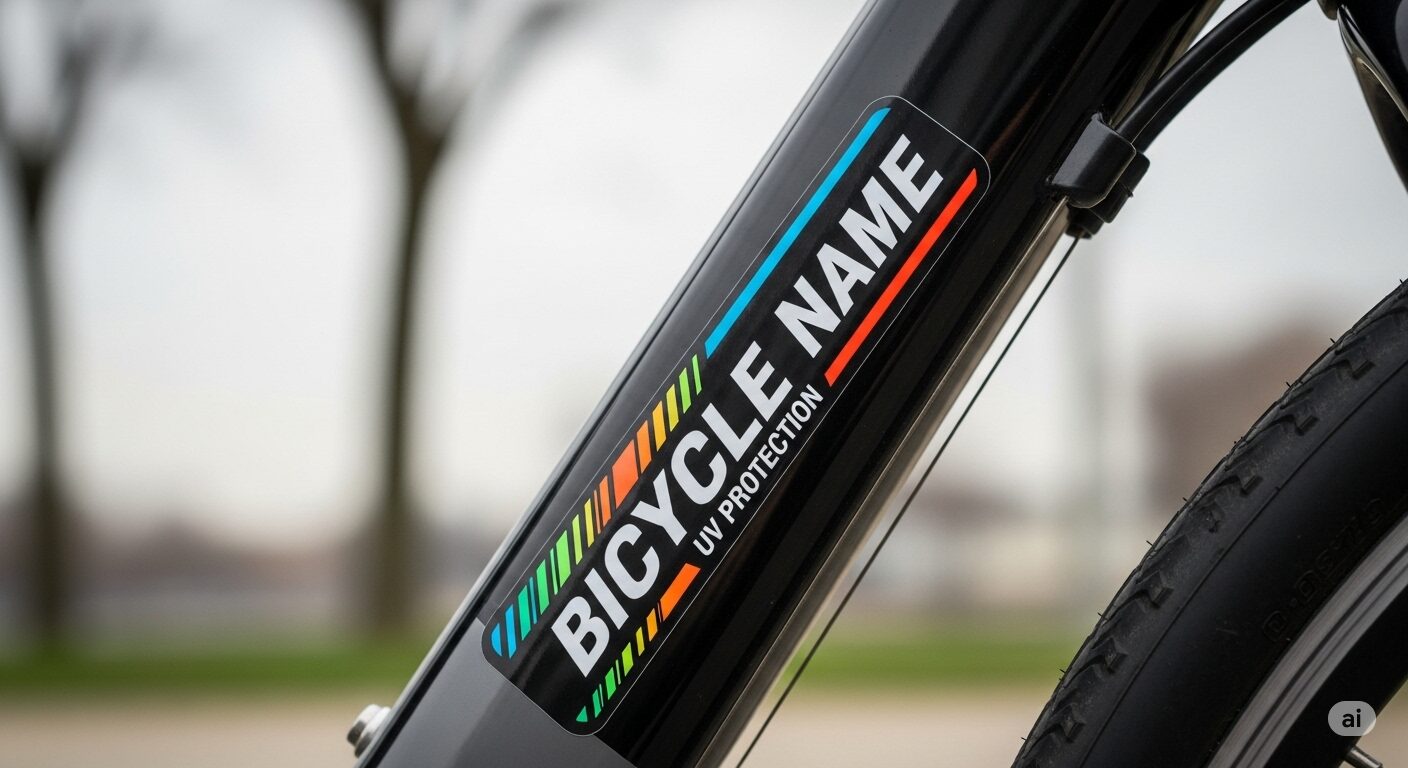 自転車の名前シール、100均で賢く準備！