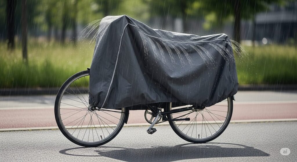 自転車カバーに雨がたまる!今すぐできる対策9選