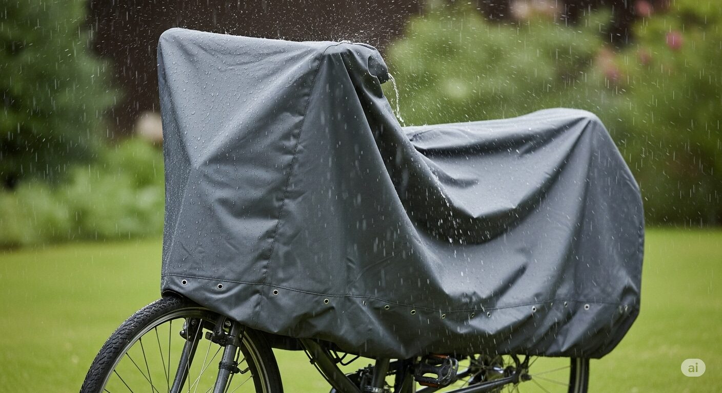 自転車カバーに雨がたまる！今すぐできる対策9選