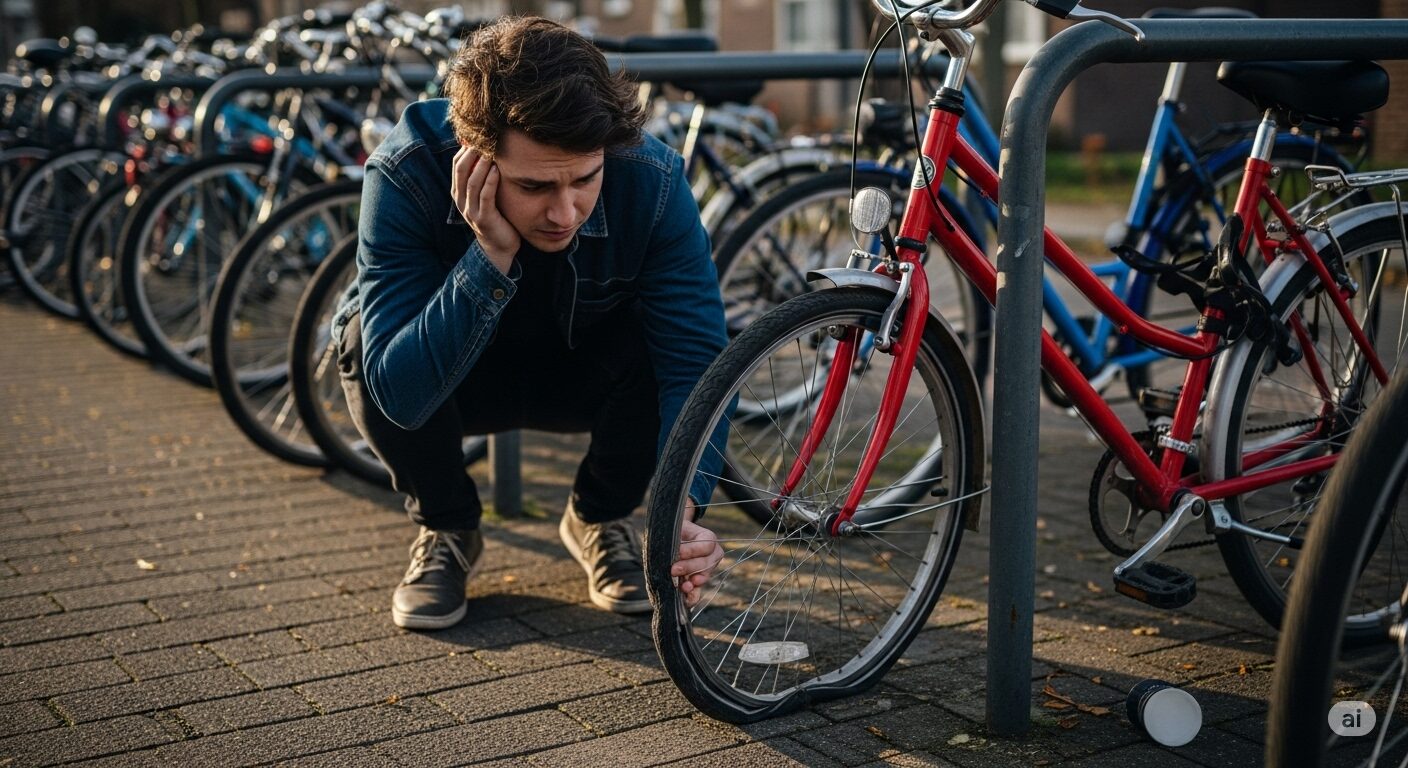 自転車のパンクがイタズラかどうかの見分け方を解説
