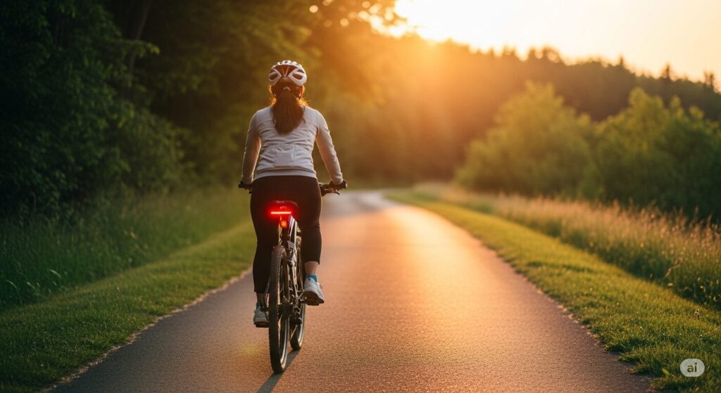 自転車のテールライトの点滅がうざい!迷惑?道交法違反?