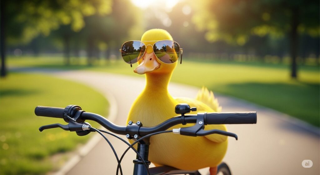 自転車のアヒルのサングラスの付け方!選び方から注意点まで