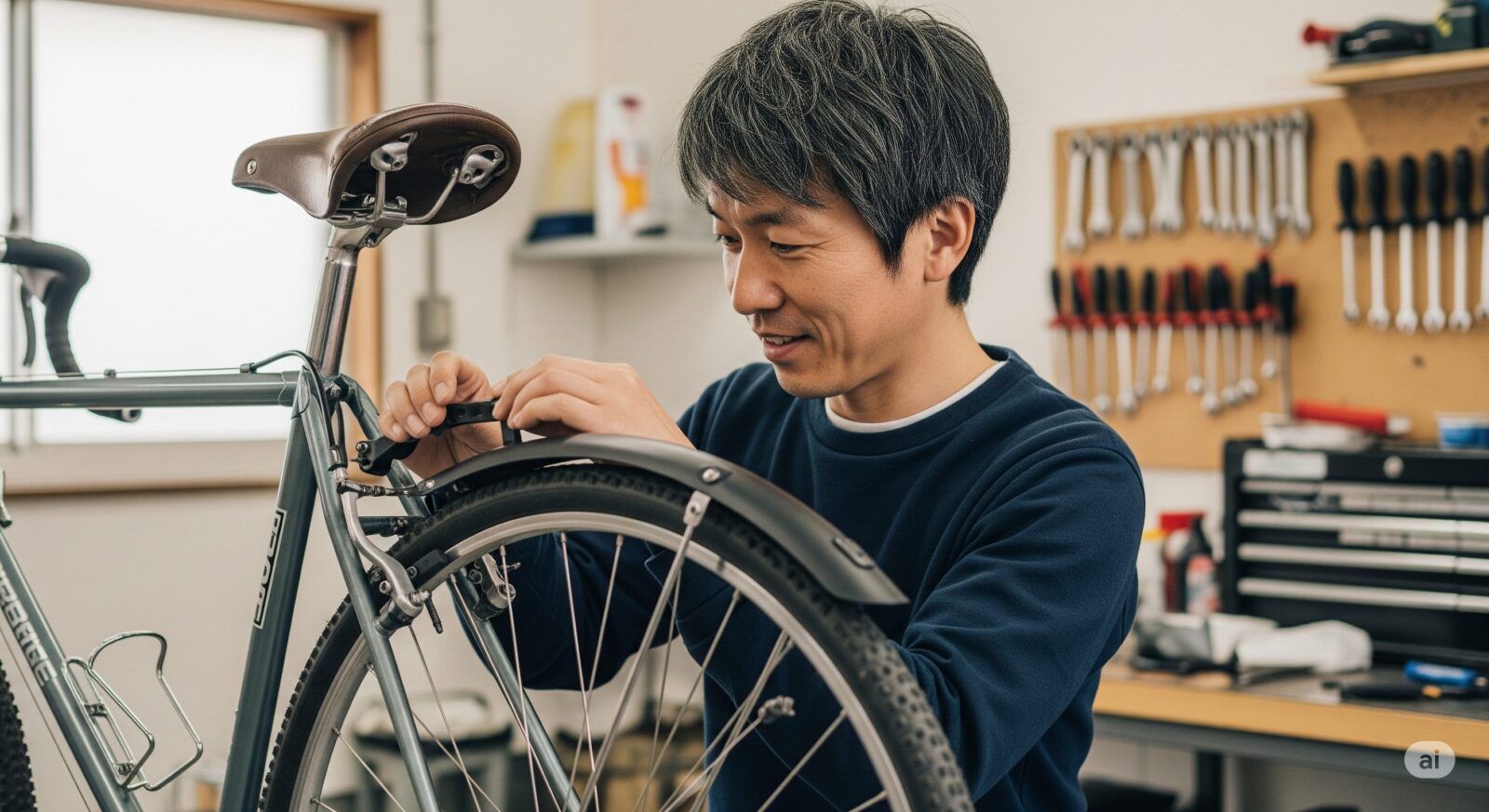 クロスバイクの泥除けは「あるモノ」で劇変！取り付け方完全ガイド