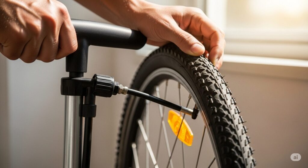 【自転車】パンクしてないのに空気が抜ける原因と応急処置