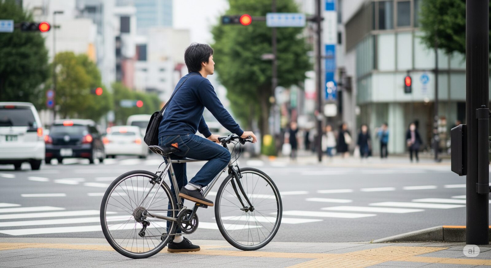 【驚愕】クロスバイクでの信号待ちの姿勢、1つの違いで疲労激増！？