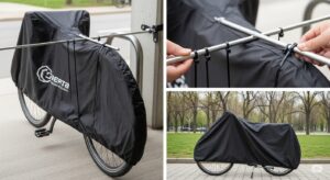 100均グッズで自転車カバーの風飛び防止！対策と選び方