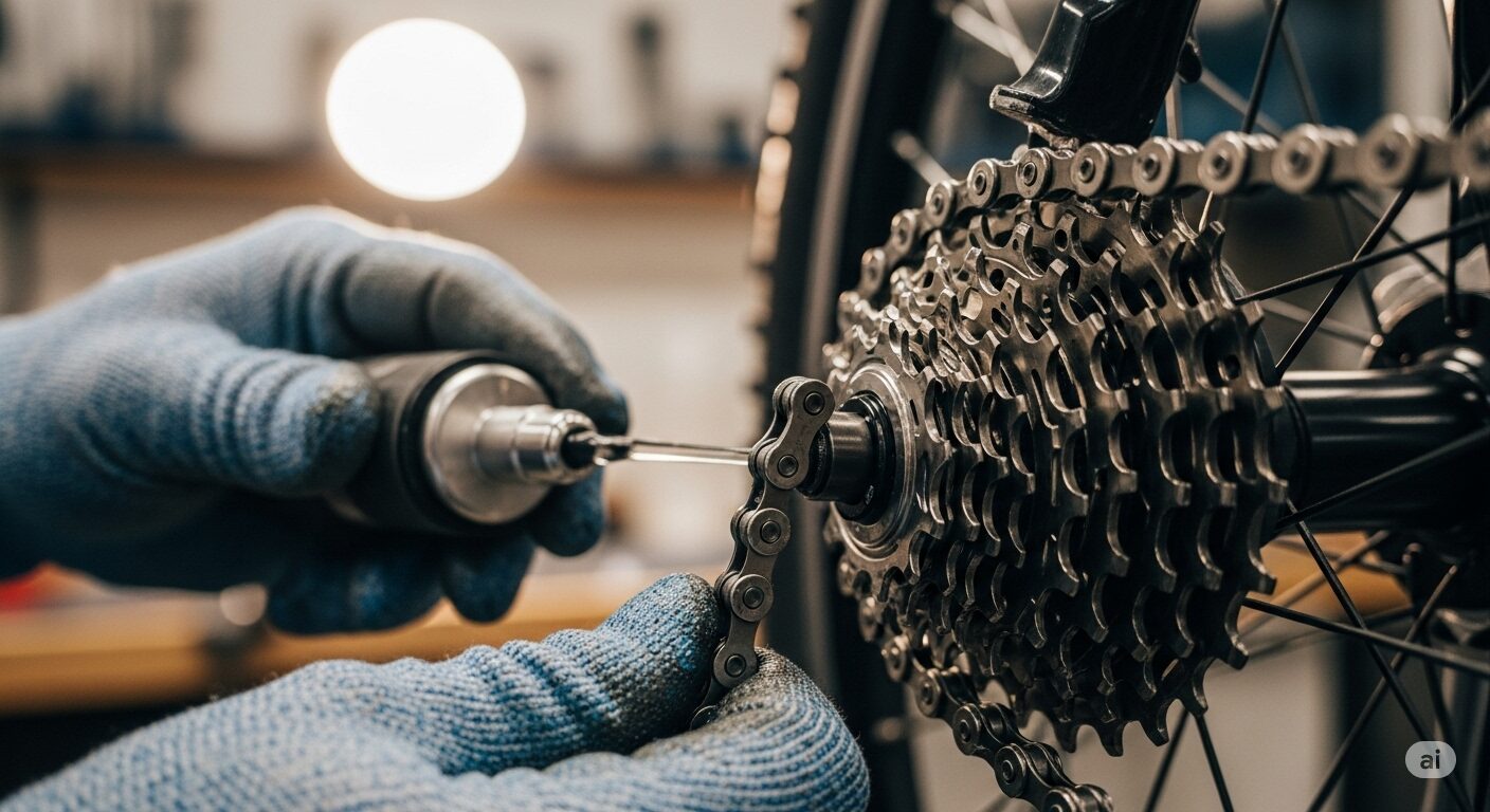 自転車チェーンのコマ詰めのやり方と調整料金を徹底解説
