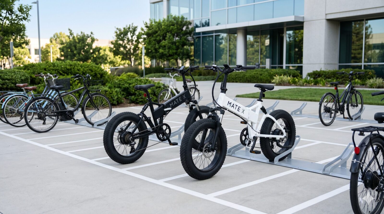MATE 電動自転車 駐輪場