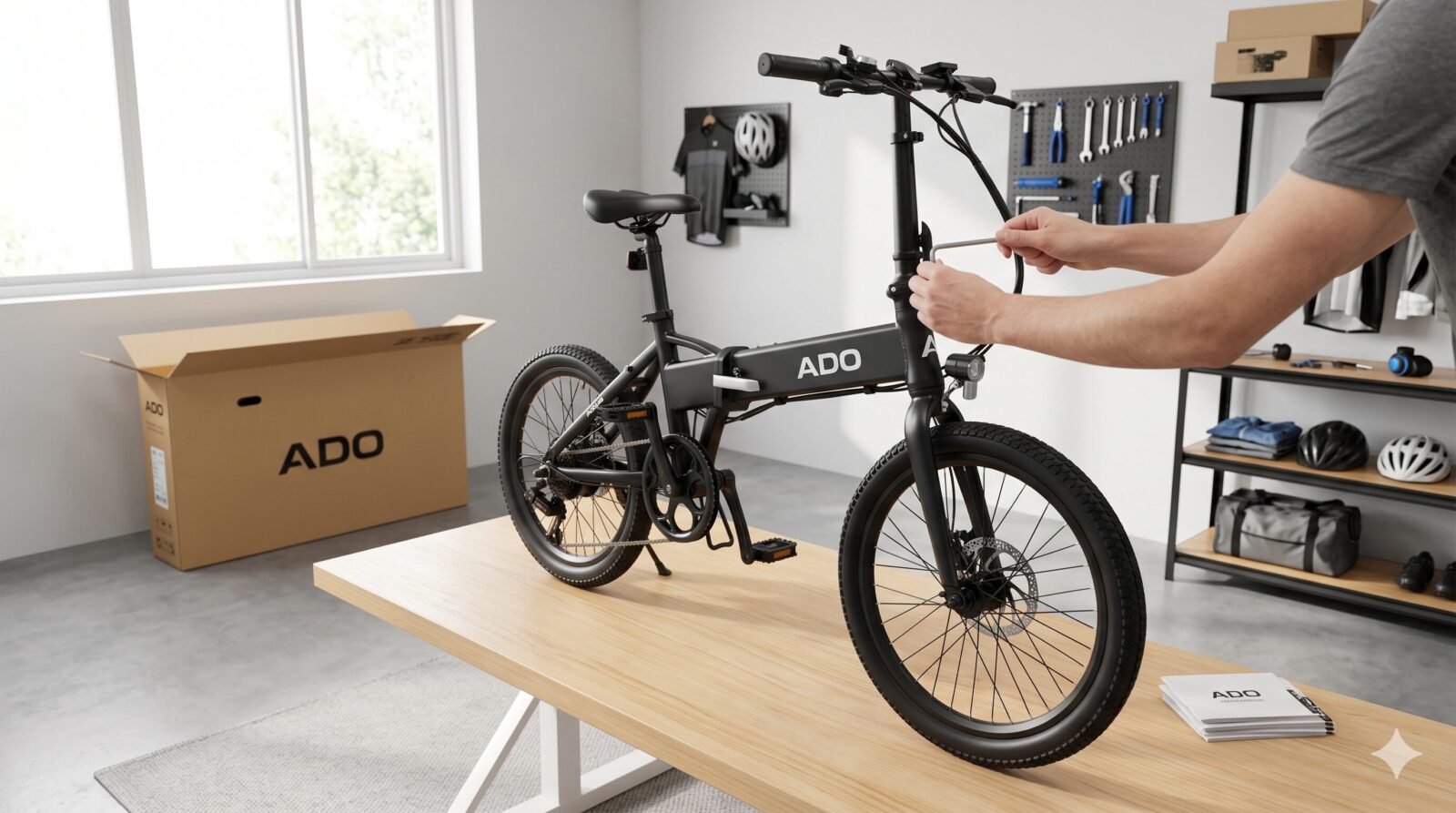ADO 電動自転車 組み立て
