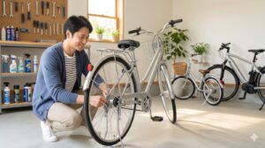 自転車 後 輪 ブレーキ かかったまま